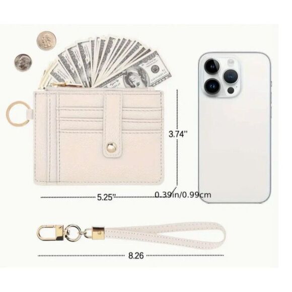 RFID Keychain Wristlet with Wallet Slim NWT - Picture 3 of 5